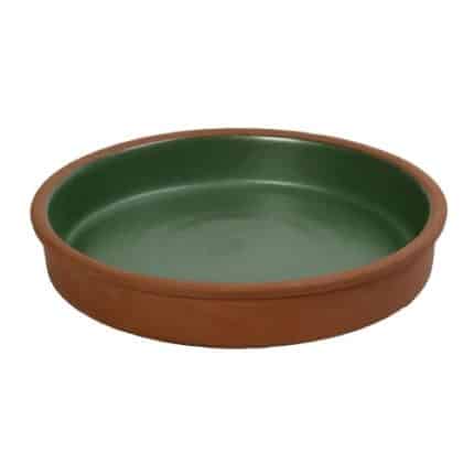 AIDA STONEWARE OVEN BOWL GREEN 21X4CM ESPIEL - DISCONTINUED