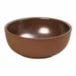 AIDA STONEWARE BOWL COUP BROWN 18X7CM ESPIEL - DISCONTINUED