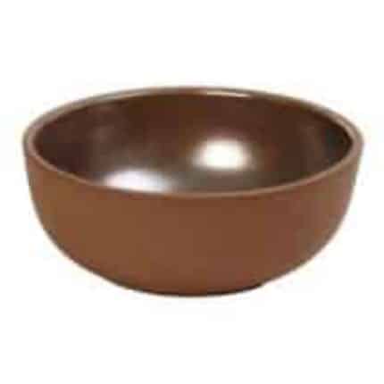 AIDA STONEWARE BOWL COUP BROWN 18X7CM ESPIEL - DISCONTINUED