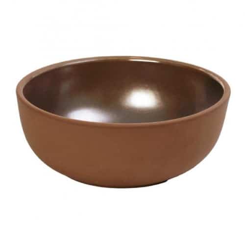 CRO-ESP-HEV202.jpg AIDA STONEWARE BOWL COUP BEIGE 21X8CM ESPIEL - DISCONTINUED - Image 1