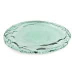 ECOVITRA GLASS GREEN SERVING DISH ROUND FLAT 39X2.5CM F2D - DISCONTINUED