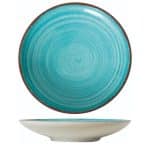 TIFFANY RUSTIC BLUE DEEP COUP PLATE 28X5.5CM TABLETOP