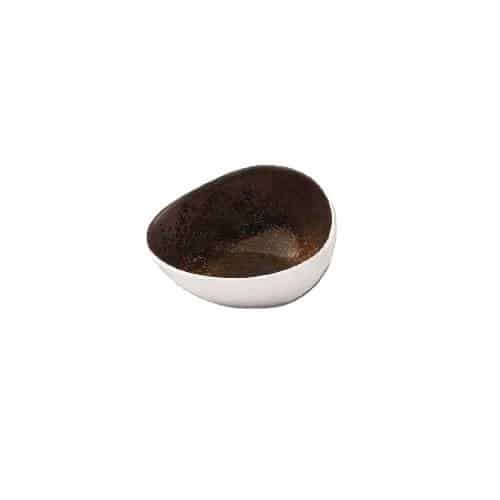 CRO-ILS-019RG214080.jpg LE COQ PORCELAIN RUSTY SLANTING BOWL 8X7.5X5CM - DISCONTINUED - Image 1