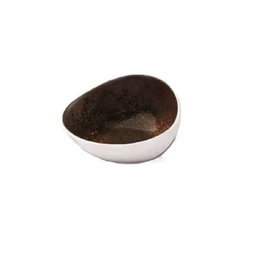 CRO-ILS-019RG214130.jpg LE COQ PORCELAIN RUSTY SLANTING BOWL 13X12X7CM - DISCONTINUED - Image 1
