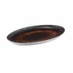LE COQ PORCELAIN RUSTY OVAL NARROW TRAY 33X22CM - DISCONTINUED