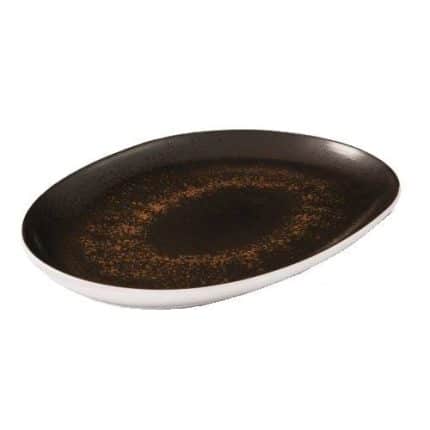 LE COQ PORCELAIN RUSTY NARROW OVAL TRAY 42X27CM - DISCONTINUED