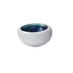 LE COQ PORCELAIN ABYSSOS GOURMET BOWL 17X15.5X9CM WHITE BLUE - DISCONTINUED