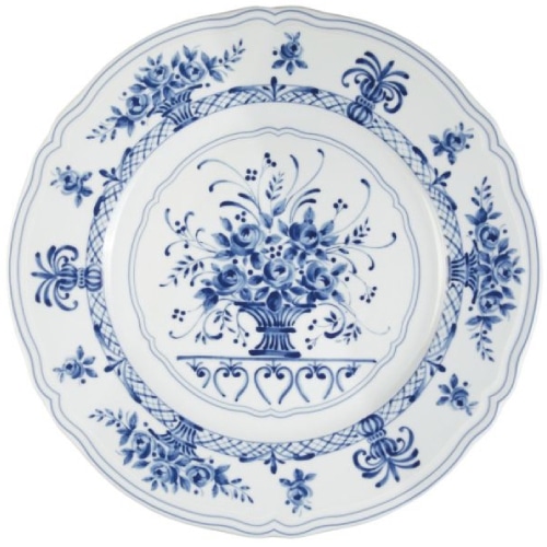 CRO-ILS-LNAN032BL002205.jpg LE COQ PORCELAIN NEOS ANTHIROS BLUE DESSERT PLATE 20.5CM - DISCONTINUED - Image 1