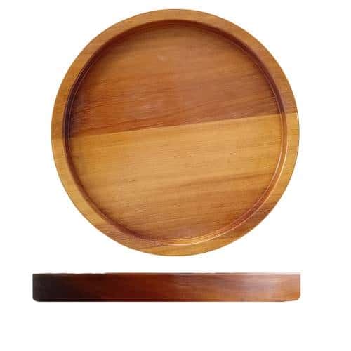 CRO-UNI-517.jpg WOOD IROCO ROUND 32X2CM IN HANDLE UNIQUE - Image 1