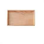 WOOD SOLID OAK TRAY BOX 30X19X2CM UNIQUE