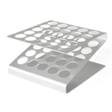 100CHEF ALUMINIUM STAND DISPLAY FOR 25 LABO TUBES DISPLAY 12X12CM SPAIN