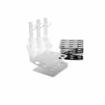 BY ORDER - 100 CHEF DISPLAY TUBES 12 HOLES WHITE MAX 1.8CM SPAIN