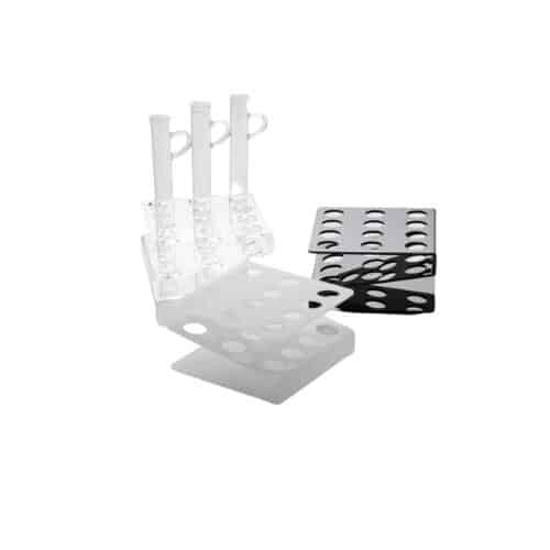 CUL-100-100-0020.jpg BY ORDER - 100 CHEF DISPLAY TUBES 12 HOLES WHITE MAX 1.8CM SPAIN - Image 1