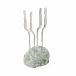 100 CHEF GREEN ROCK SKEWER SUPPORT FOUR HOLES