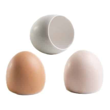 100 CHEF PORCELAIN EGG 4.5X4CM BROWN SPAIN