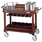VERSAILLES WINE TROLLEY 122X62X92CM ROSEWOOD SAMBONET ITALY - BY ORDER
