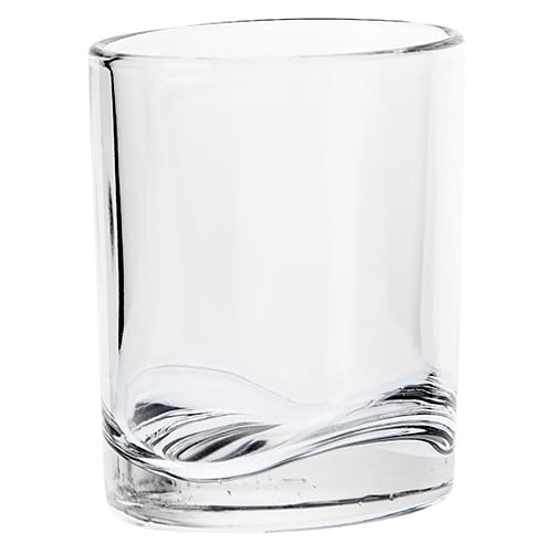 GLA-BOR-11956220.jpg BORGONOVO GLASS OVAL 4.7X6.5X6.5CM 9CL ITALY - Image 1