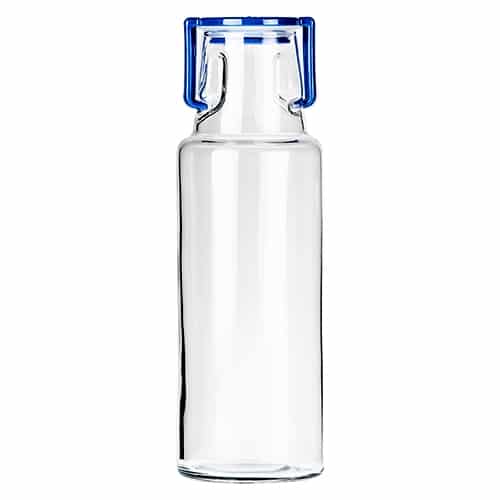 GLA-BOR-13151320.jpg FENICE BOTTLE 1L BLUE LID BORGONOVO ITALY - Image 1