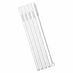 GLASS STRAWS LONG 21CM SET 4PCS + CLEANING BRUSH ZWIESEL GERMANY