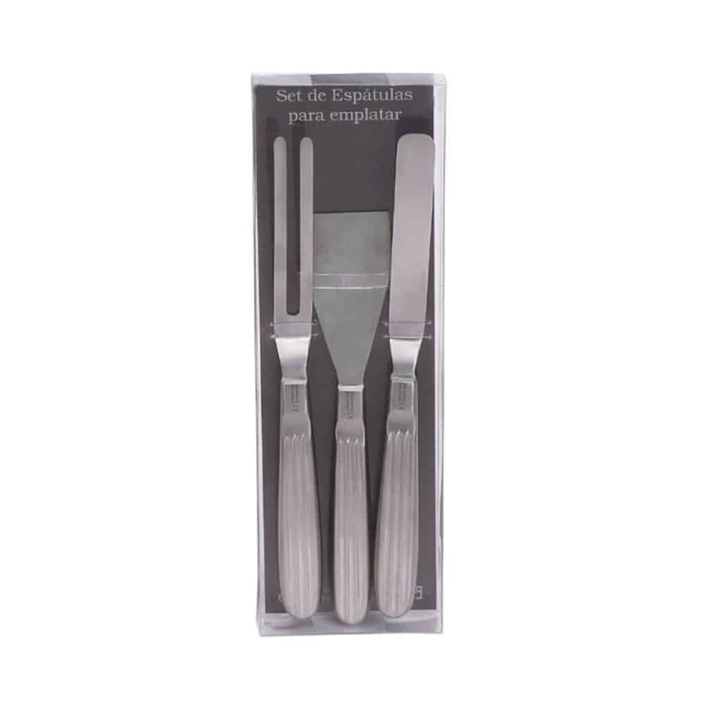 KAK-100-P-64270.jpg 100 CHEF KIT SERVING SPATULAS 3SET SPAIN - Image 1