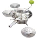 VEGETABLE SIEVE 3 DISCS ST/STEEL 24CM UNIQUE