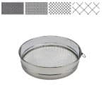 FLOUR SIEVE ROUND 30X7CM INOX WITH 4 INTERCHANGEABLE