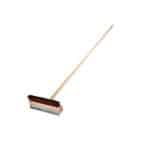 GRILL BRUSH WITH SCRAPER AND PIZZA LONG WOOD HANDLE  24X98CM TABLETOP