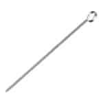 KEBAB SKEWERS FLAT ST/STELL RING 22CM 18-10 2MM BY ORDER
