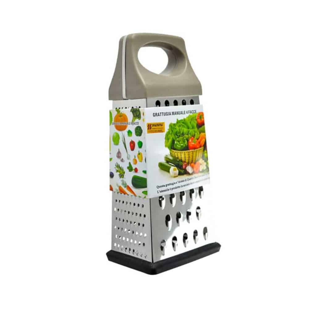 KAK-SVA-9613.jpg GRATER MEDIUM 4WAY ST/STEEL SOFT HANDLE SVANERA ITALY - Image 1