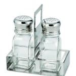 BY ORDER SALT AND PEPPER SQUARE 2PIECES SET INOX  N2 METANO