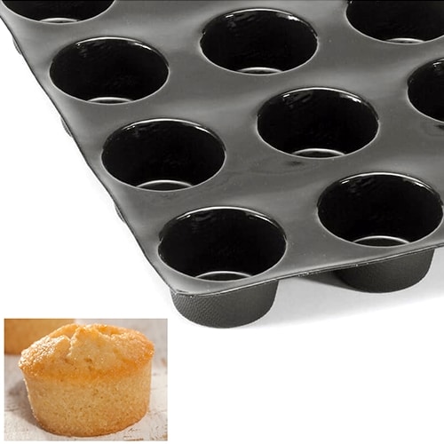 PBP-DEM-FP-01031.jpg SILICONE MOLD MINI MUFFINS 60X40CM 40PC 42X22MM FLEXIPAN FRANCE - Image 1