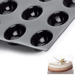 SILICONE MOLD OVAL CAKE 60X40CM 30PC 42X22MM FLEXIPAN FRANCE