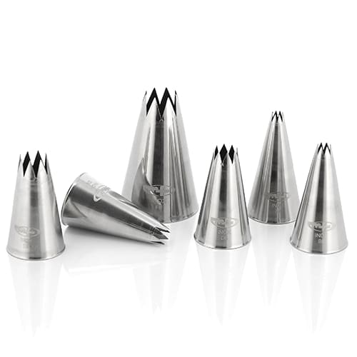 PBP-MAL-03025.jpg PASTRY TUBES FLUTED S/S 6PCS - A8, B8, C8, D8, E8, F8 MALLARD - Image 1