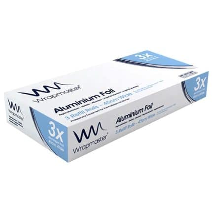 ALUMINIUM FOIL REFILL 45X90M X3PCS WRAPMASTER