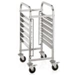 TROLLEY FOR CONTAINERS GASTRONOM 1/1 6 TRAYS 55X38X100CM INOX 304 - BY ORDER