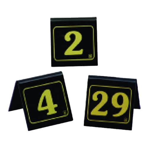TAB-NOV-02-013.jpg TABLE NUMBER BLACK PG 7X7CM SET 1-50 NOVATEX - Image 1