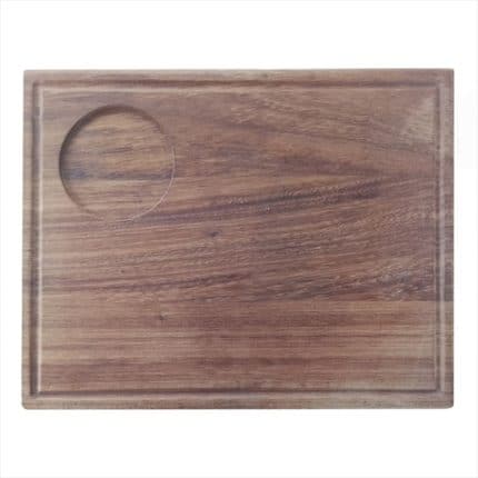WOOD IROCO 30X25X2CM WITH 8CM HALL UNIQUE