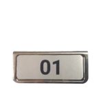 TABLE NUMBER INOX DOUBLE SIDE UNIQUE