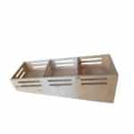 BUFFET TRAY BOX SET 3X25X25X12CM MARI WOOD  UNIQUE