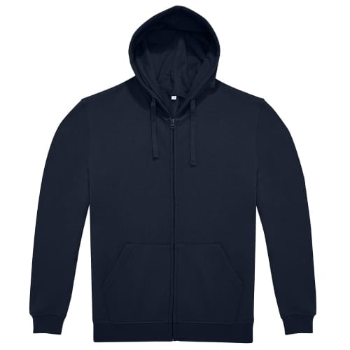 CLO-CRA-ID224S.jpg SWEATSHIRT HOODED WITH ZIP SMALL NAVY BLUE UNIQUE - Image 1