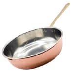 COPPER HAMMERED TIN FRYPAN SAUTE ONE HANDLE 24X6.5CM 2L ITALY - BY ORDER