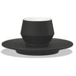 LUNIK PRESTIGE STACKABLE CUP ESPRESSO 7CL MAT PORCELAIN BLACK TABLETOP - BY ORDER