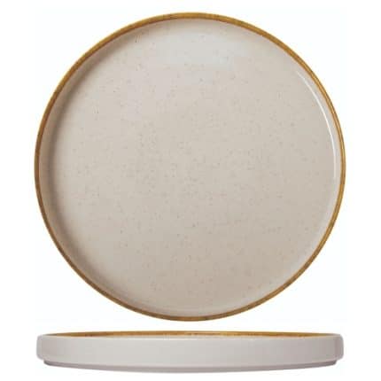 IVORY STEP PLATE 30CM TABLETOP - BY ORDER