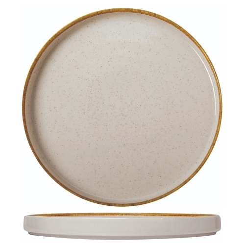 CRO-GTS-66-5530.jpg IVORY STEP PLATE 30CM TABLETOP - BY ORDER - Image 1