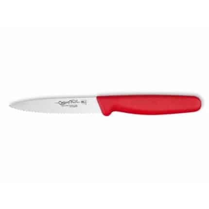 PROFESSIONAL KNIFE SERRATED 9CM RED GTSA