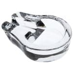 ASHTRAY CIGAR ROUND CLEAR 11.3X15X3.5CM ESPIEL